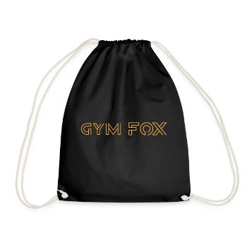 GYM - FOX - Motivating Gym Workout Collection - Drawstring Bag - black - Front
