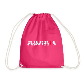 Corbeaux à oiseaux - Sac de sport léger - fuchsia - Devant