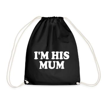 im his mom - Turnbeutel - Schwarz - Vorne