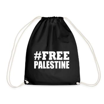 Free palestine - Sac de sport léger - noir - Devant
