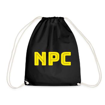 NPC - Turnbeutel - Schwarz - Vorne