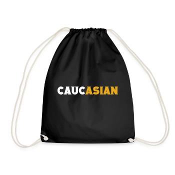 J’ai mis l’Asiatique dans la blague asiatique caucasienne - Sac de sport léger - noir - Devant