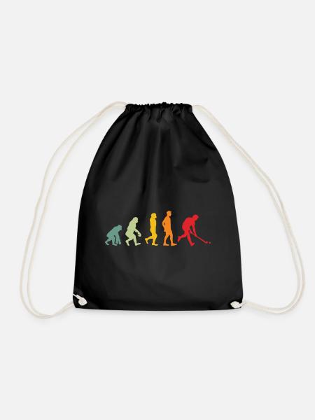 Field hockey hockey evolution - Drawstring Bag - black