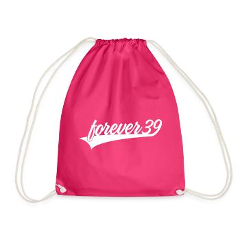 FOREVER 39 GEBURTSTAG - Turnbeutel - Fuchsia - Vorne