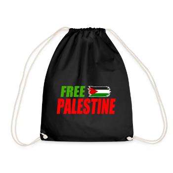 Free palestine - Sac de sport léger - noir - Devant
