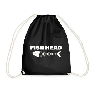 FISH HEAD - Turnbeutel - Schwarz - Vorne