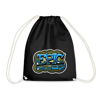Lettrage Graffiti Épique - Sac de sport léger - noir - Devant