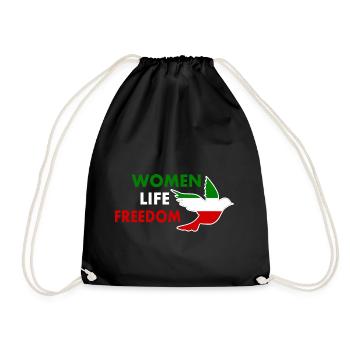 Women life freedom - Sac de sport léger - noir - Devant