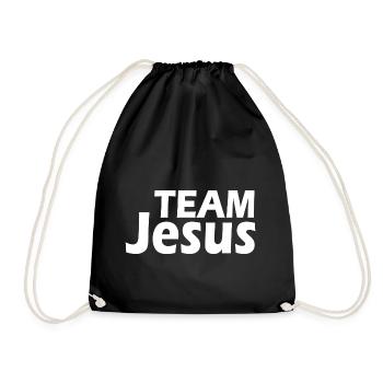Team jesus - Drawstring Bag - black - Front