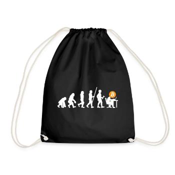 Bitcoin BTC Revolution - Crypto Gift Idea - Turnbeutel - Schwarz - Vorne