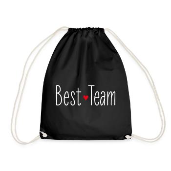 Saint-Valentin Meilleure équipe Coeur Couple Amour - Sac de sport léger - noir - Devant