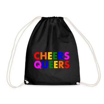 Cheers queers - Drawstring Bag - black - Front