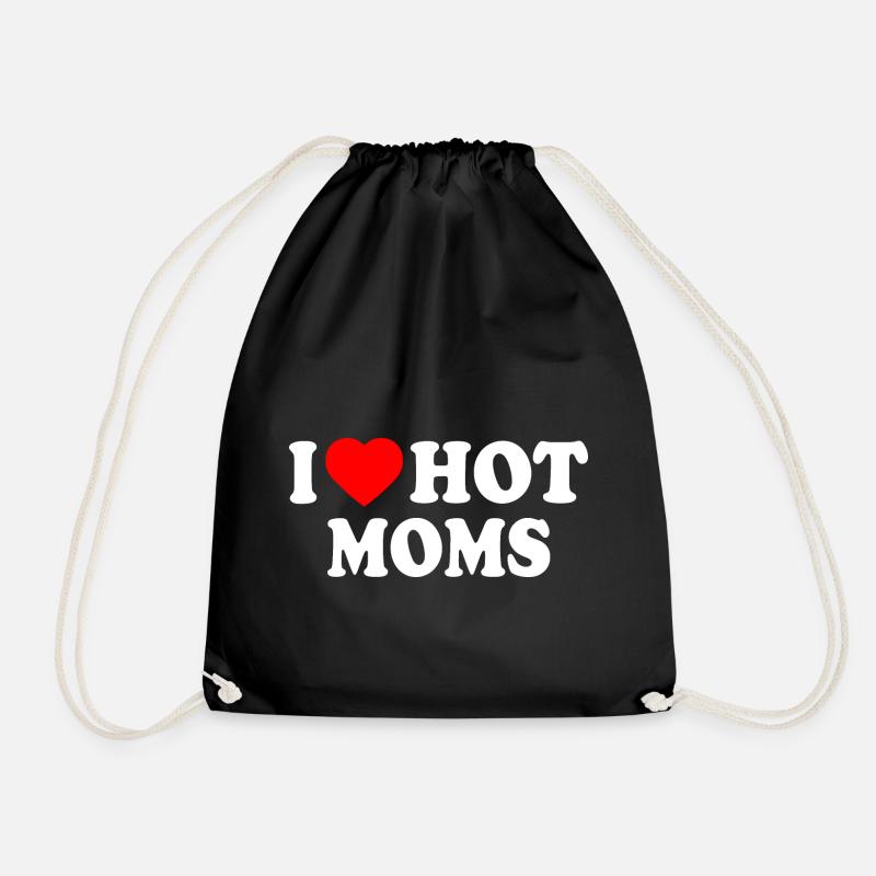 I love hot moms - Turnbeutel - Schwarz