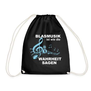 Brass music is like telling the truth! - Gift - Drawstring Bag - black - Front