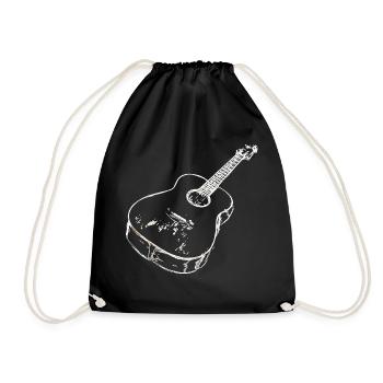 Guitare acoustique - Sac de sport léger - noir - Devant
