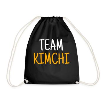 Kimchi Essen Korea - Turnbeutel - Schwarz - Vorne
