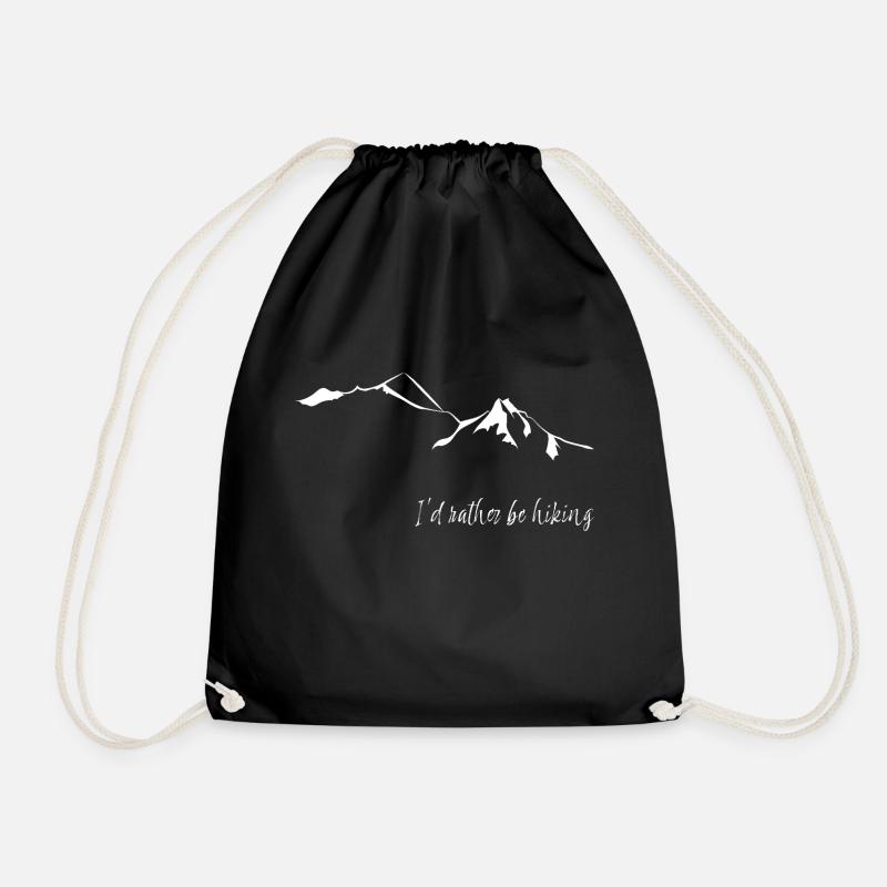 Ich wandere lieber leewarddesign - Turnbeutel - Schwarz