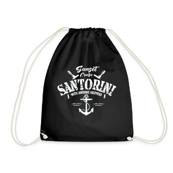 sunset cruise santorini with awsome skippers - Sac de sport léger - noir - Devant