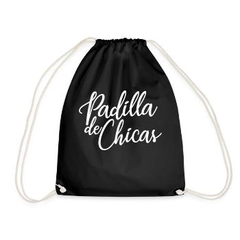 Padilla de Chicas Bride's Gang Bridesmaid Wedding - Drawstring Bag - black - Front