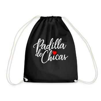 Padilla de Chicas Bride's Gang Bridesmaid Wedding - Drawstring Bag - black - Front