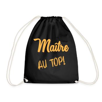 THANK YOU. MASTER. - Drawstring Bag - black - Front