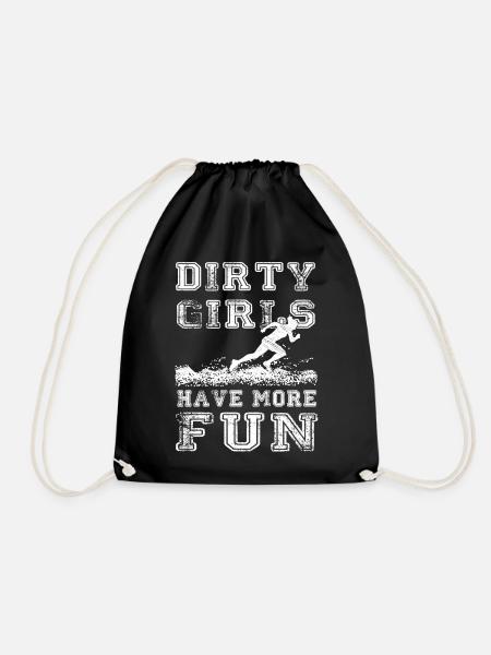 Dirty Girls have more fun - Running Tee - Turnbeutel - Schwarz