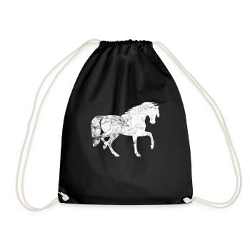 pony - Drawstring Bag - black - Front