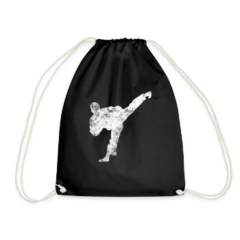 martial Arts - Drawstring Bag - black - Front