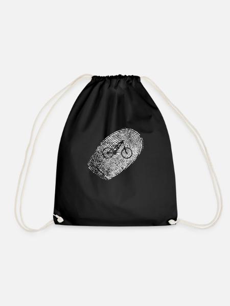 mountain bike - Drawstring Bag - black