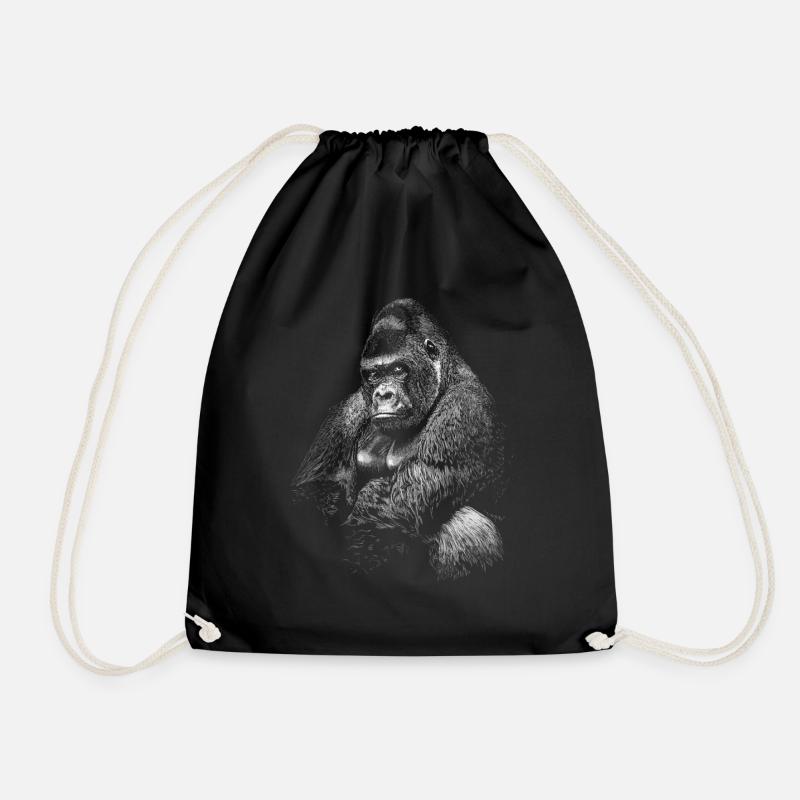 Gorilla - Turnbeutel - Schwarz