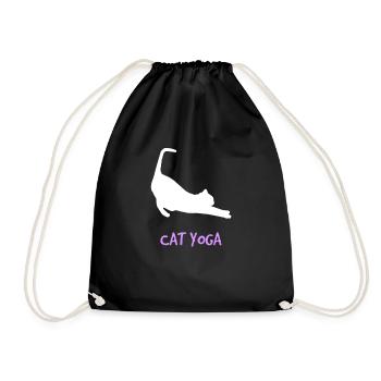 Chat amoureux de la gueule de bois animal de compagnie drôle - Sac de sport léger - noir - Devant