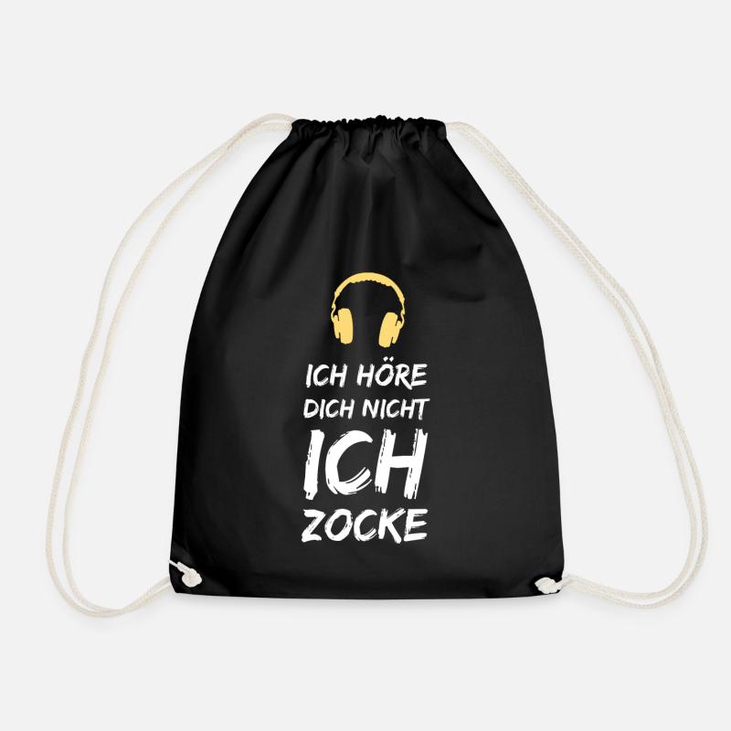 Zocken - Turnbeutel - Schwarz