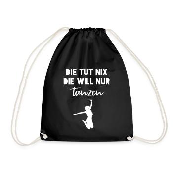 danse - Sac de sport léger - noir - Devant