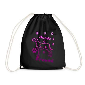 Amoureux des chiens - Sac de sport léger - noir - Devant