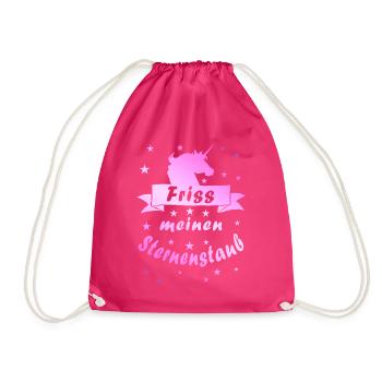 Eat my stardust - Drawstring Bag - fuchsia - Front