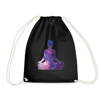 Yoga Meditation Univers - Sac de sport léger - noir - Devant