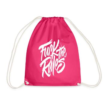 Fuck the rules - Sac de sport léger - fuchsia - Devant