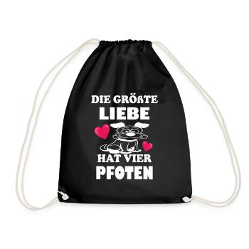 Le plus grand amour a quatre pattes - Sac de sport léger - noir - Devant