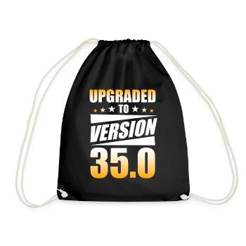 35 anniversaire version 35 0 cadeau - Sac de sport léger - noir - Devant