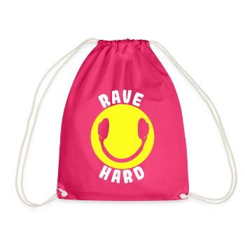 Rave Raver Techno - Sac de sport léger - fuchsia - Devant