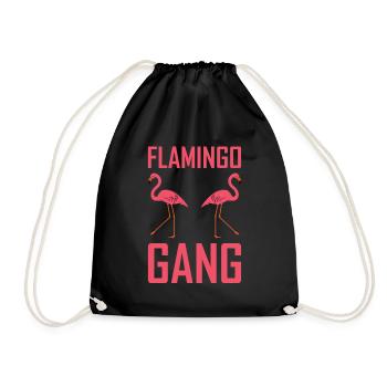 Gang des flamants roses - Sac de sport léger - noir - Devant