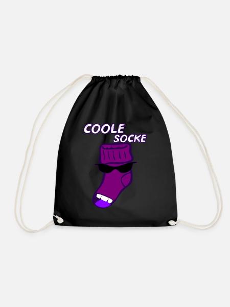 Coole Socke witzig Geschenk Idee - Turnbeutel - Schwarz