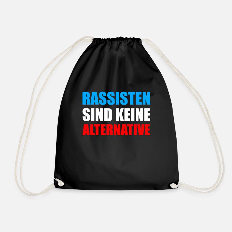 Rassisten sind keine Alternative Wahlen AFD - Turnbeutel - Schwarz