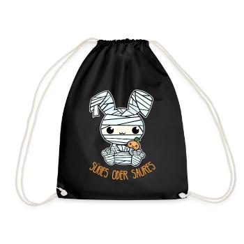 Cute Doll Halloween - Des bonbons ou un sort - Sac de sport léger - noir - Devant
