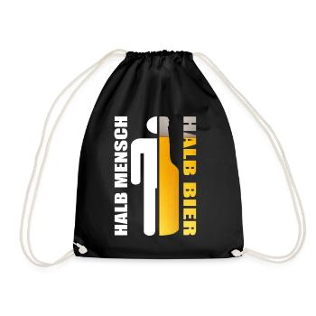 Moitié moitié moitié bière - Sac de sport léger - noir - Devant