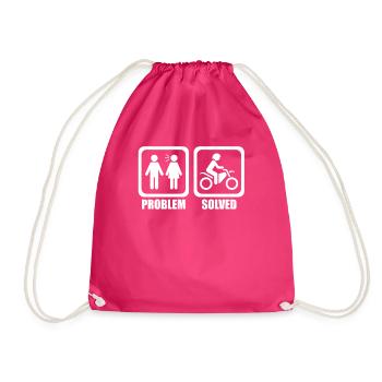 Motard moto - Sac de sport léger - fuchsia - Devant