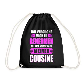 COUSINE - Turnbeutel - Schwarz - Vorne