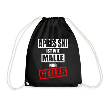 Après Ski - Turnbeutel - Schwarz - Vorne