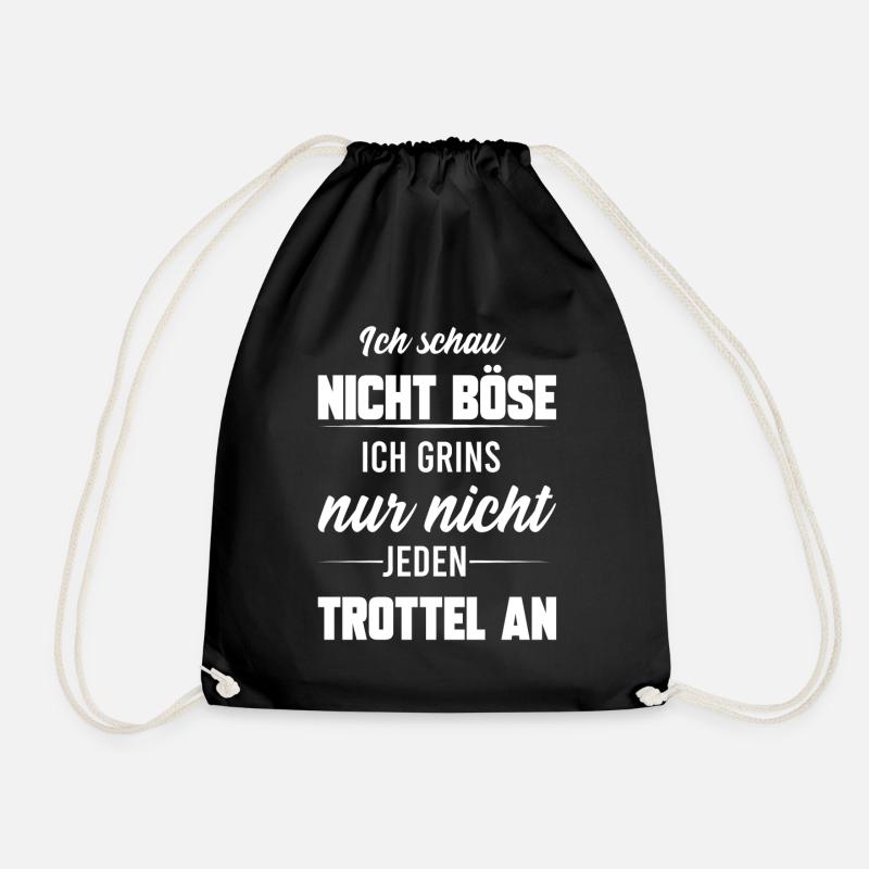 BÖSE TROTTEL, GESCHENK - Turnbeutel - Schwarz
