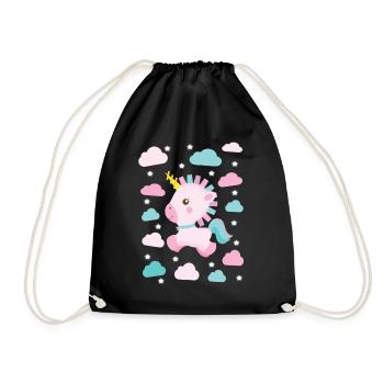 Unicorn Unicorn - Drawstring Bag - black - Front